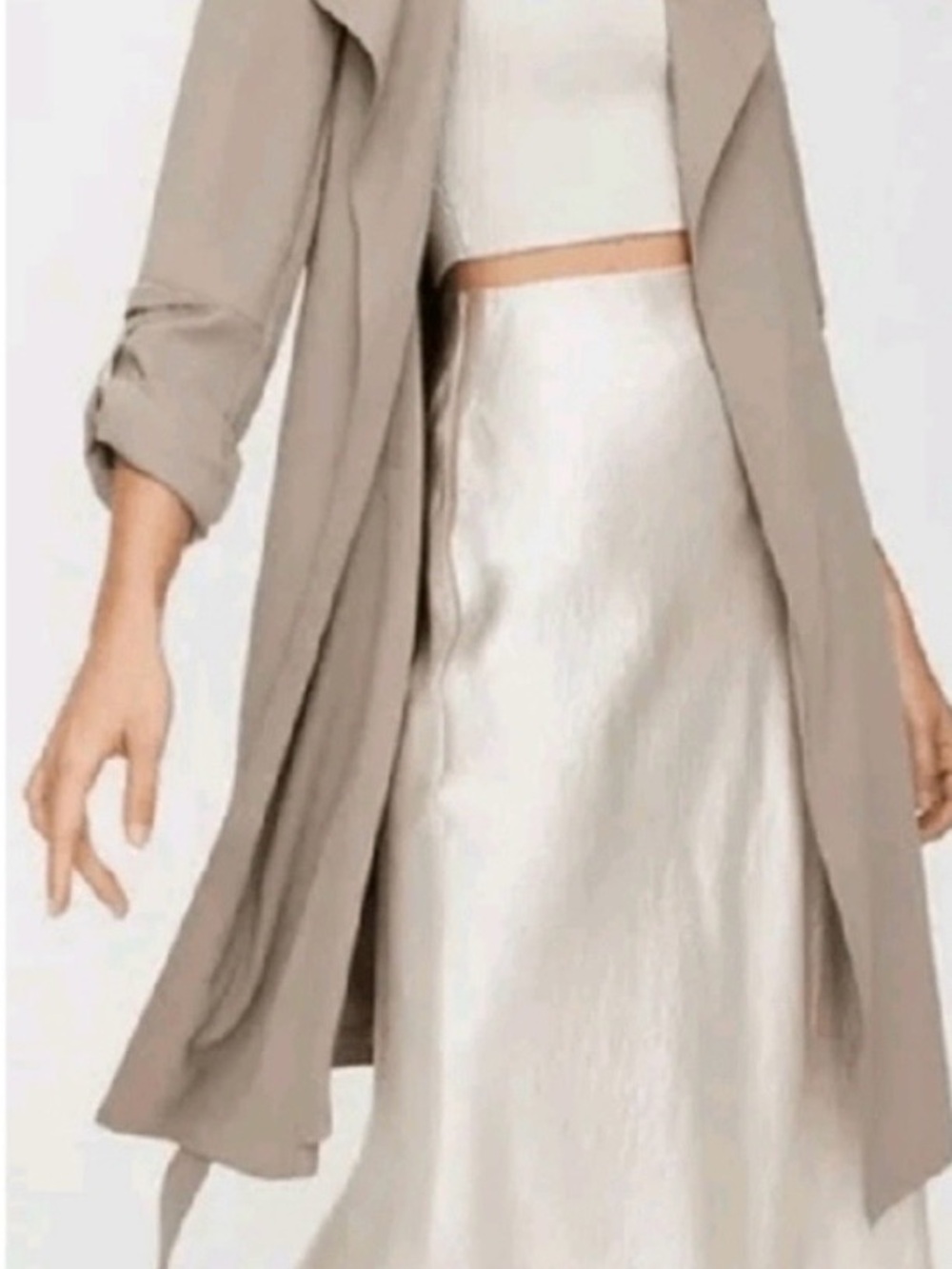 Aritzia Babaton Quincey Trench Jacket - Taupe
